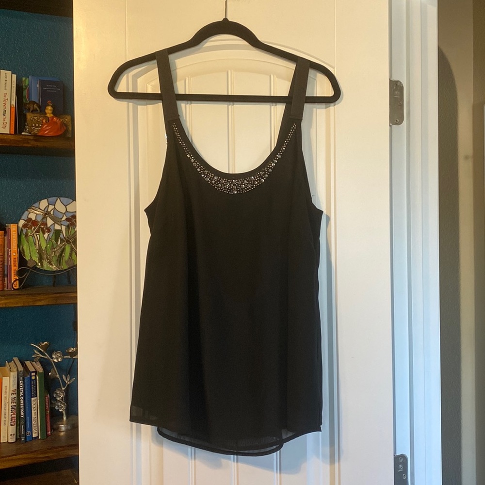 Jeweled Lane Bryant sleeveless top - size 16